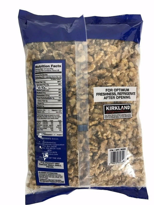 Kirkland Signature Walnuts 48oz Pack US #1 Quality 3 LB gallery