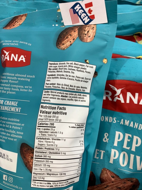 AiWaWa CA, Prana Salt & Pepper Almonds 907 g gallery