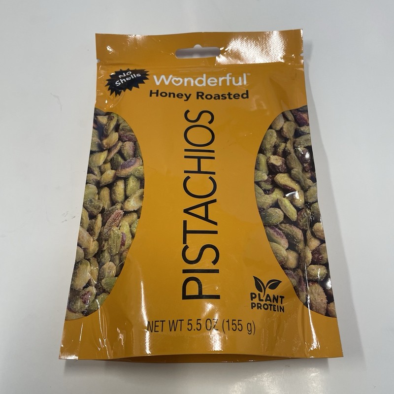 Honey Roasted, Wonderful, No Shells, 5.5 oz (155 g) Plant Protein