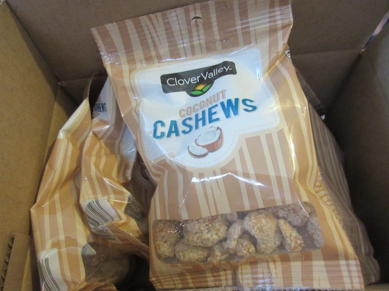 6 Clover Valley Coconut Cashews 2 oz bags new EXPIRE 3/2027