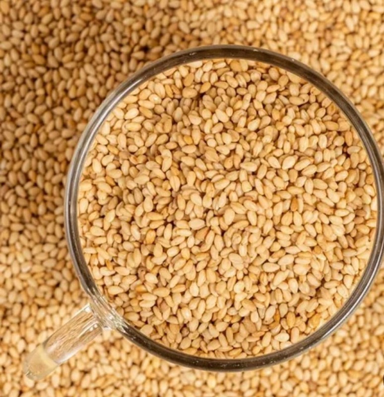 Toasted Sesame Seeds 100% Pure Natural , Vegan Bulk 200 gram بذور سمسم محمصه 200