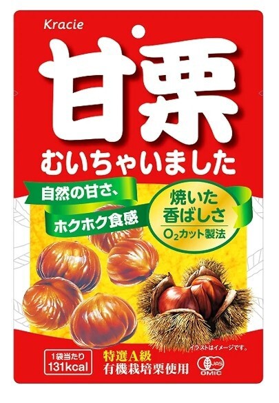 Kracie Foods Peeled Sweet Chestnuts 70g x 12【クラシエフーズ 甘栗むいちゃいました70g×12袋】