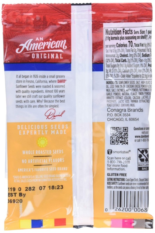 Sunflower Seeds, Nacho Cheese, 0.8 Ounce, 36 count gallery