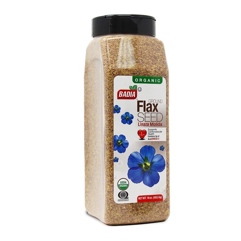 Organic Ground Flax Seed 16oz High Fiber Omega 3 Non GMO