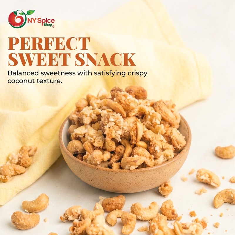 Coconut Crunch Cashews - by NY Spice - Crunch Cashews - FREE SHIP gallery