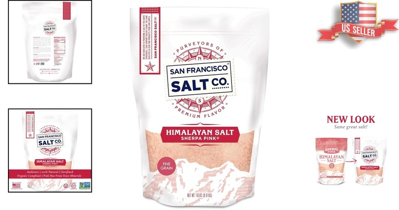Premium 19 lbs. Fine Grain Himalayan Pink Salt - Non-GMO and Kosher Certified gallery