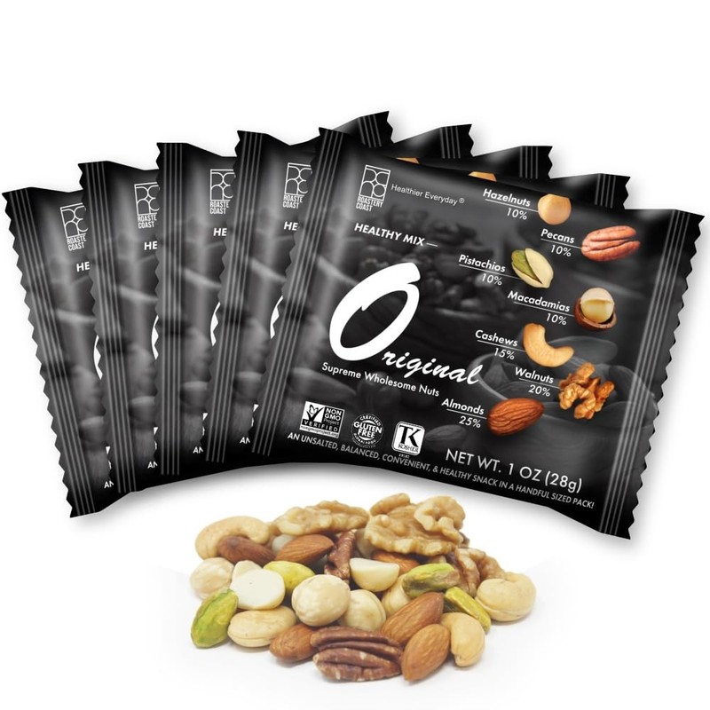 Mixed Nuts Variety Pack for Adults | Healthy Snacks Individual Packs Unsalted No