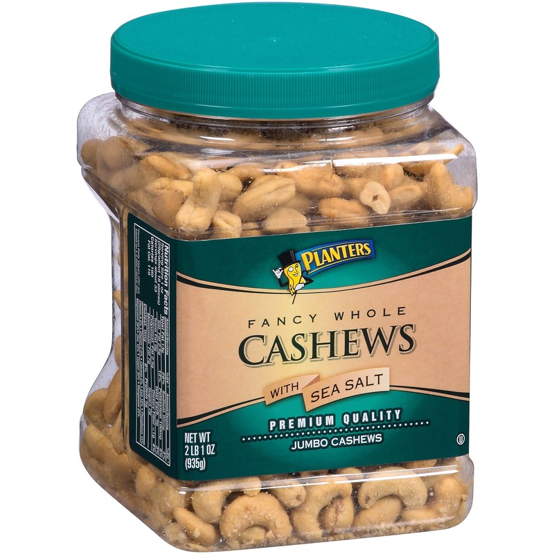 Whole Sea Salt Cashews 34 oz Jar,FAST SHIPPING gallery