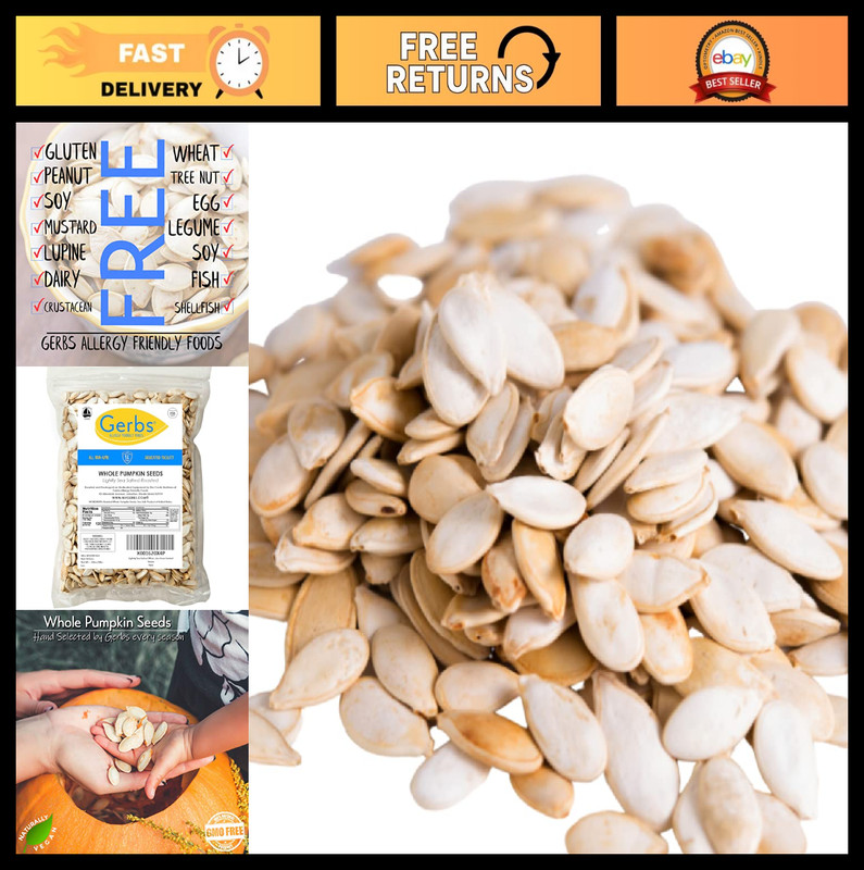 Lightly Sea Salted Pumpkin Seeds in Shell – 4 LBS – Non-GMO, Vegan, Kosher, Alle