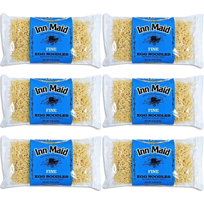 Fine Egg Noodles Value Pack | 8 oz, Pack of 6 gallery
