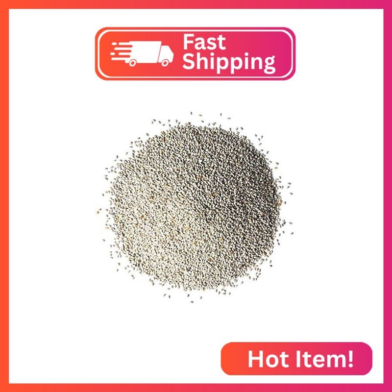 Food to Live - White Chia Seeds, 1.5 Pounds - Whole, Raw, Kosher, Keto, Sirtfood gallery