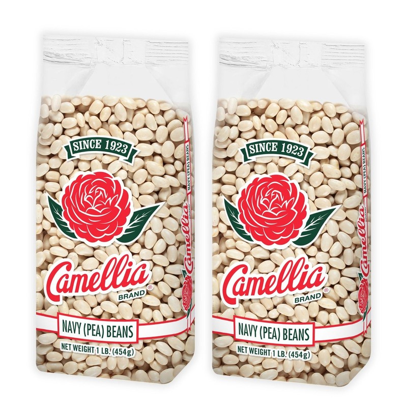 Camellia Brand Dried Navy Pea Beans – Premium White Beans for SouthernStyle B…