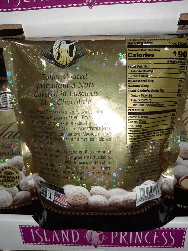 Hawaii Macadamia Nuts dipped in chocolate & toffee JUMBO 15oz Same Day Shipping! gallery