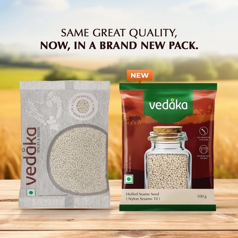 Amazon Brand Vedaka Hulled Seame Seed 100 G Nylon Sesame Til G213 gallery