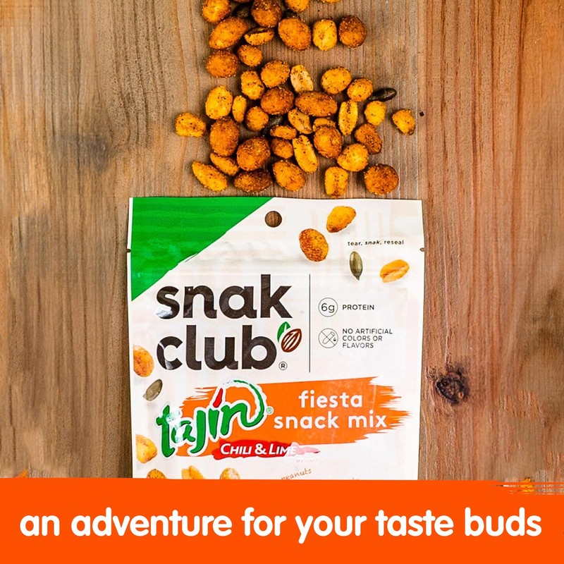 Snak Club Tajin Fiesta Snack Mix, Peanuts, Crunchy Peanuts, Toasted Corn, and... gallery