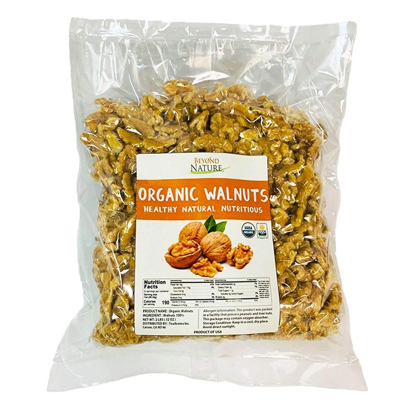 Unsalted Organic Raw Walnuts – 32 oz Vacuum Sealed, Delicious Keto Snack gallery