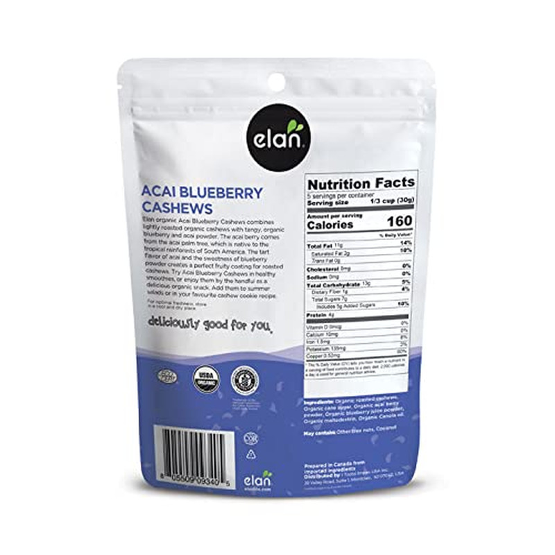 Organic Acai Blueberry Cashews, 5.3 Oz, Non-Gmo, Vegan, Gluten-Free, Kosher, Gla gallery