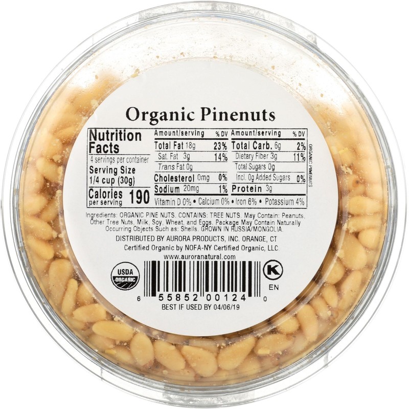 Aurora Natural Products Organic Pine Nuts, 4 Ounce 4 (Pack of 1) gallery