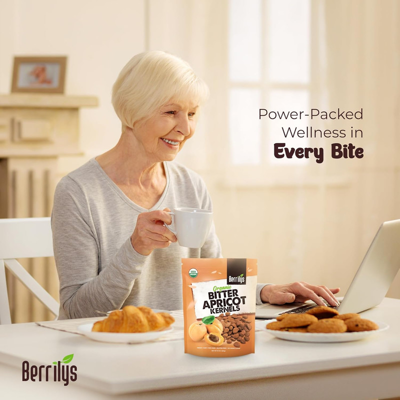 Organic Bitter Apricot Kernels - USDA Certified Organic Bitter Apricot Seeds - N gallery