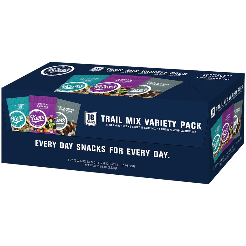 Kar's Nut & Fruit Mix Variety Pack Trail Mix, 1 oz., 18 pk. gallery