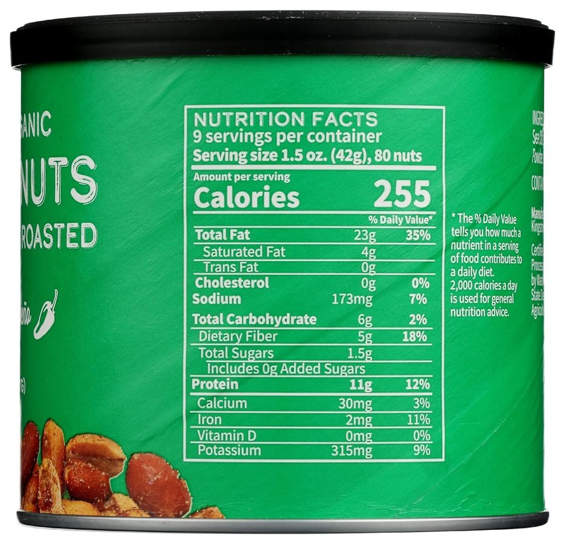 Cb`s Nuts Organic Kettle Roasted Jalapeno Peanuts 14 oz gallery