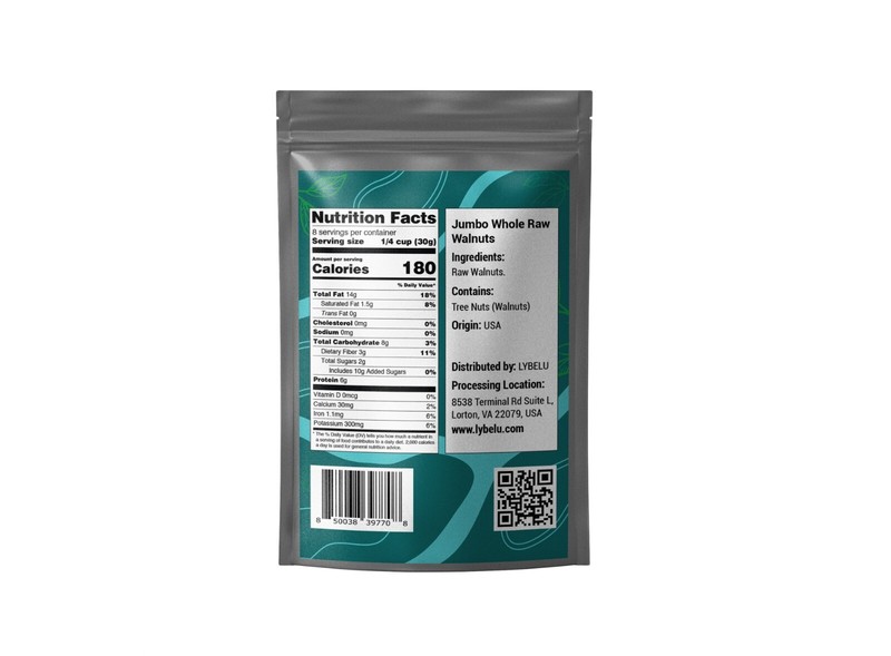 Jumbo Whole Raw Walnuts – 4oz gallery