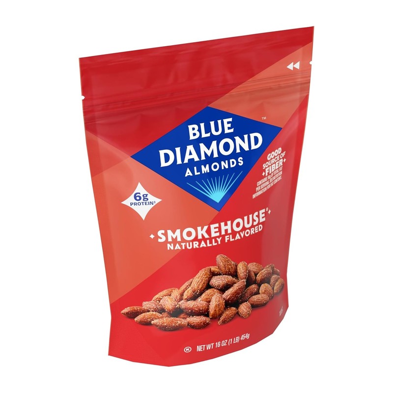 Blue Diamond Almonds Gluten Free Smokehouse Flavored Snack Nuts, 16 Oz Resealabl gallery