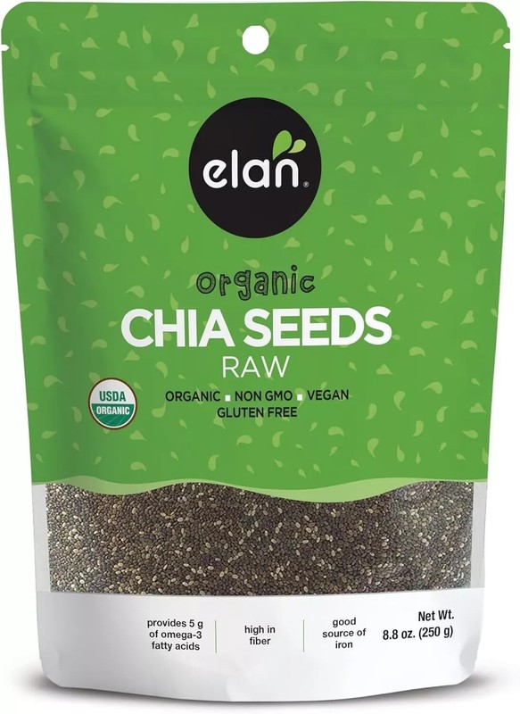 Elan Organic Chia Seeds, Non-GMO, Vegan, Gluten-Free , 8.8 oz