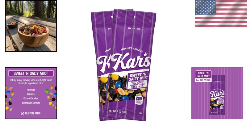 Trail Mix Pouches Sweet Salty Gluten-Free Snack 2oz Pack of 72 gallery