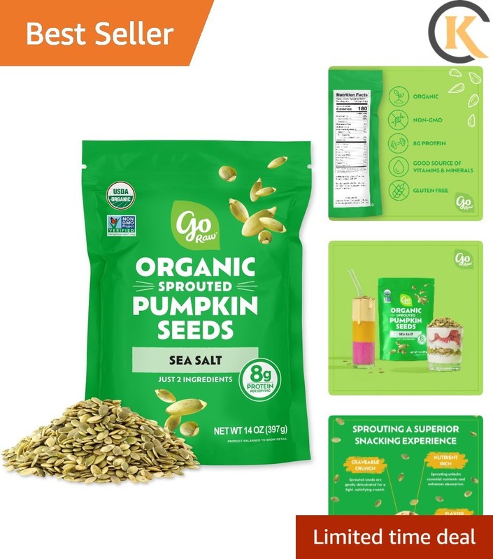 Organic Sprouted Pumpkin Seeds, 14 Oz