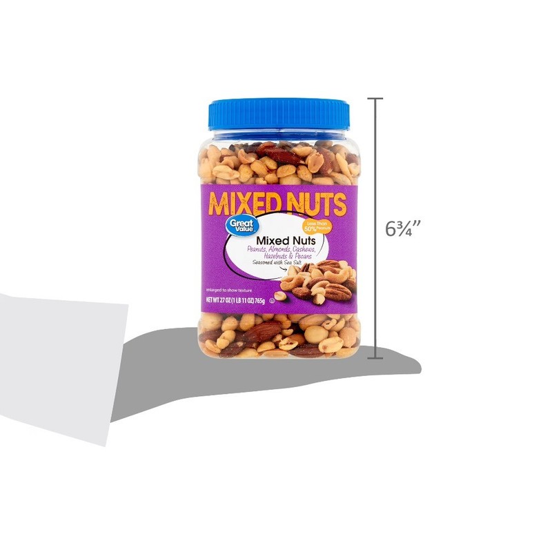 Great Value Mixed Nuts with Peanuts, 27 oz gallery