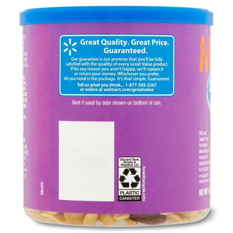 Great Value Roasted & Lightly Salted Mixed Nuts, 14.75 oz gallery