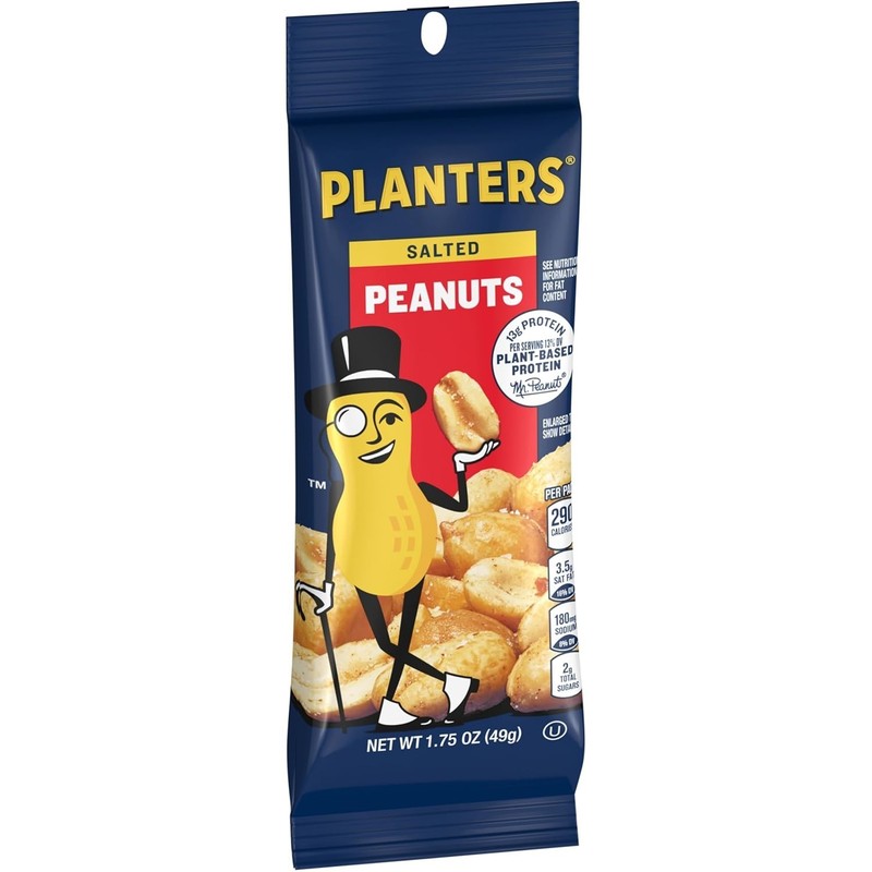 Nutritious Salted Peanuts - 1.75 oz Bags (12 Count), Ideal for Parties & Lunches gallery