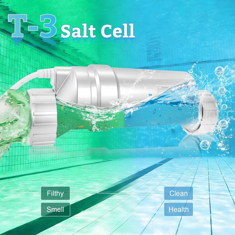 Salt Cell T-3 Upgrade Replacement Fit for Hayward W3T-Cell-3 BL1T3H AquaRite ... gallery