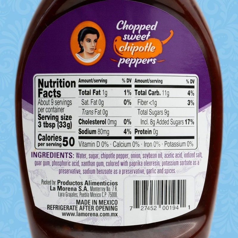 La Morena Chopped Sweet Chipotle Peppers Dressing, Ideal for 18.8976 cm gallery