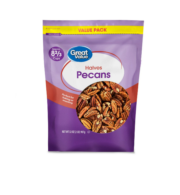 Great Value Pecan Halves, 32 oz
