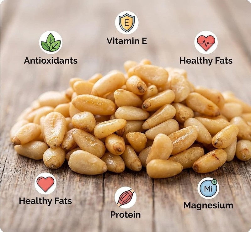 Pine Nuts (Pack of 10) - 1oz Individual Bags - RAW, Kosher Certified, Gluten-... gallery