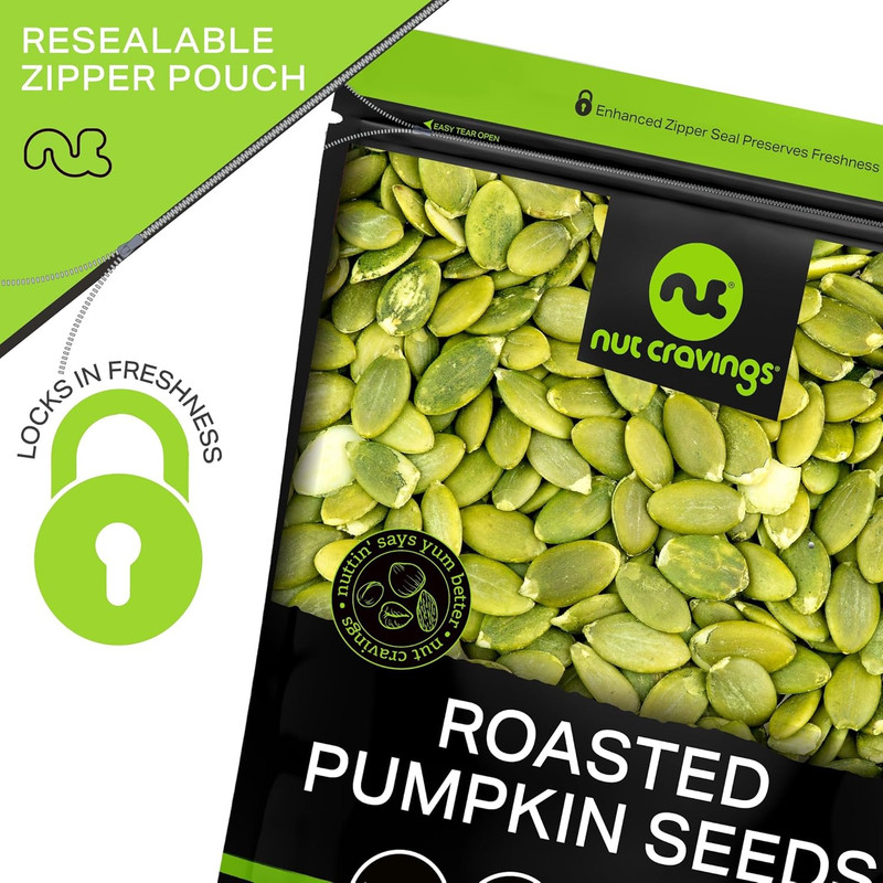 - Roasted & Unsalted Pumpkin Seeds, Pepitas, No Shell (16Oz - 1 LB) Packed Fresh gallery