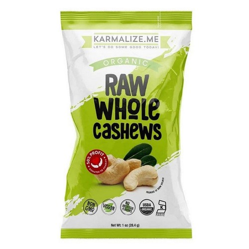 Raw Whole Cashews 1 Oz by Karmalize.Me