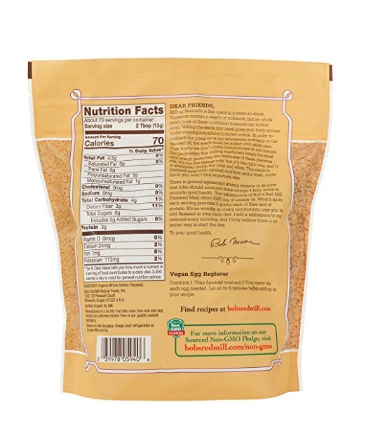 Bobs Red Mill Flaxseed Meal Golden Organic, 32 oz gallery