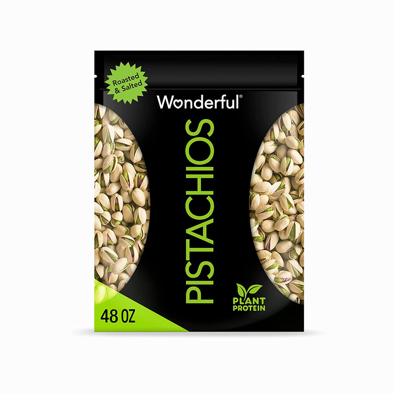Roasted & Salted In-Shell Nuts, 48oz Resealable Bag, Protein-Packed Healthy Snac