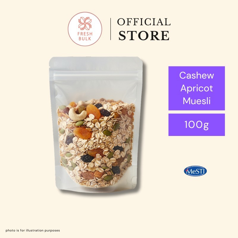 Fresh Bulk Cashew Apricot Muesli 100g