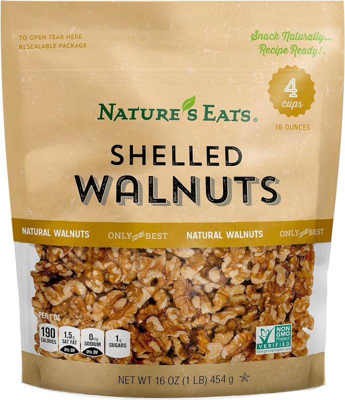 ’s Eats ed Walnuts -  Natural  Walnut Haes & Pieces -