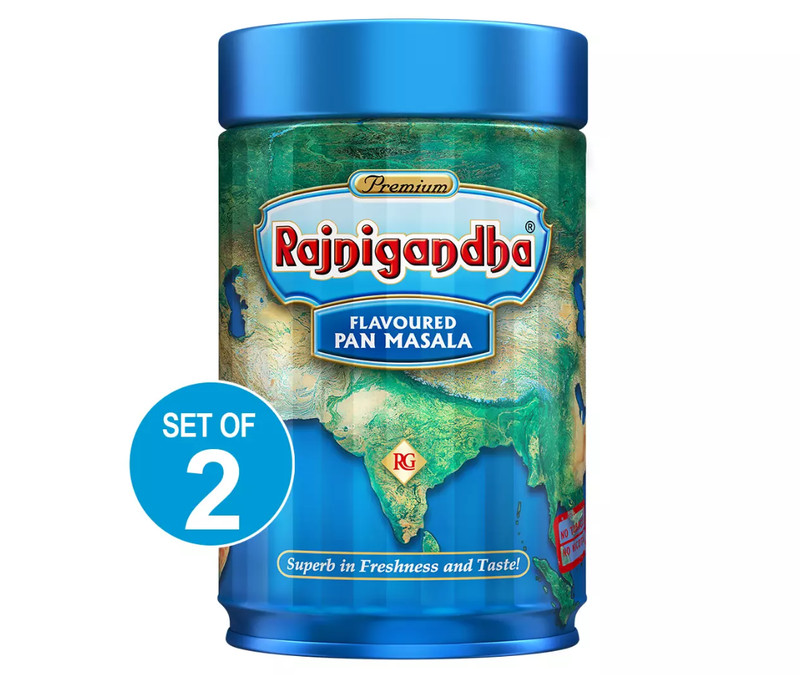 Rajnigandha Premium Flavoured Mouth Freshner 100g Can PACK OF 2