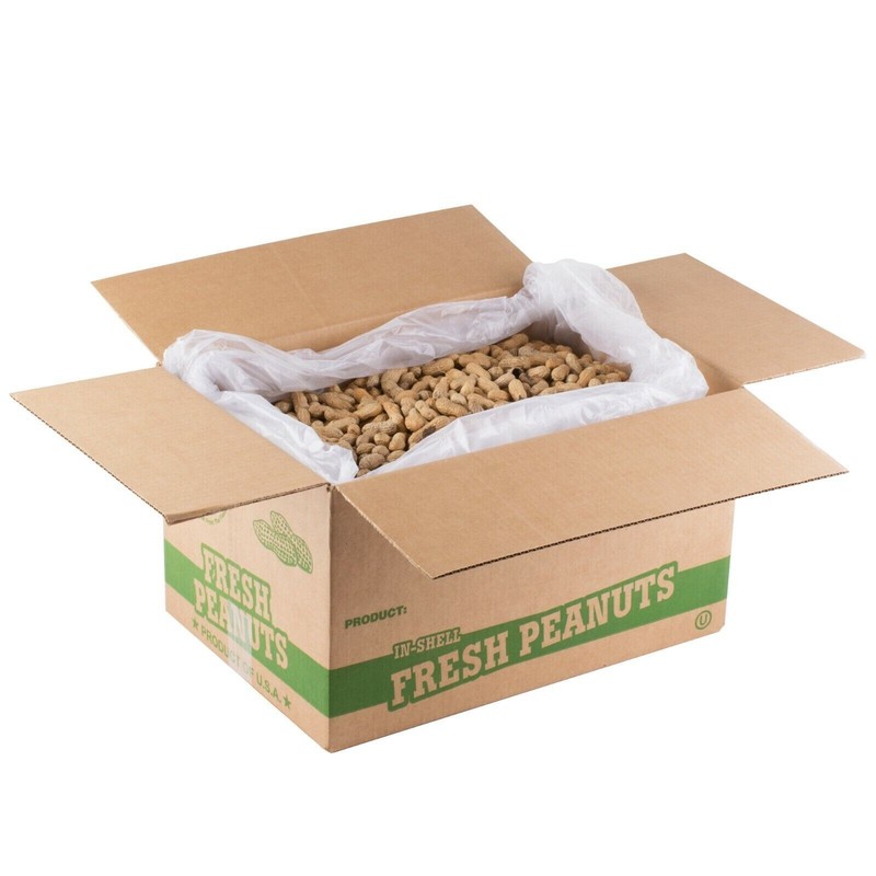 Roasted Unsalted In-Shell Peanuts Hampton Farms Bulk Supply Gluten Free 25-Lbs