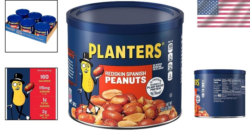 Spanish Peanuts with Sea Salt, 12.5 oz x6, Resealable gallery