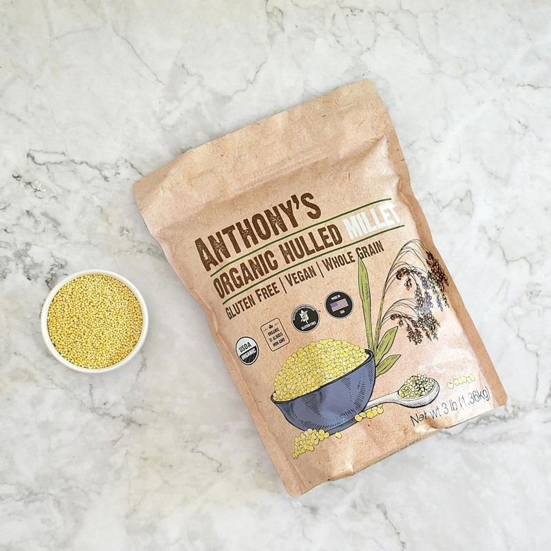 Organic Hulled Millet, 3 lb, Gluten Free, Grown in the gallery