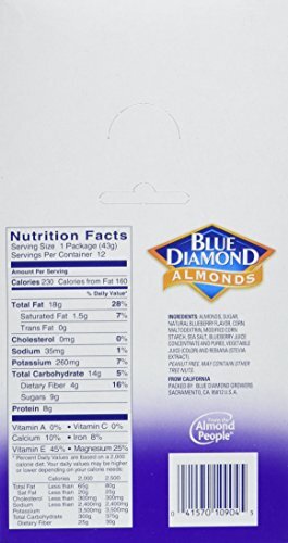 Blue Diamond Almonds, Blueberry Flavored Snack Nuts, Single Serve Bags (1.5 O... gallery