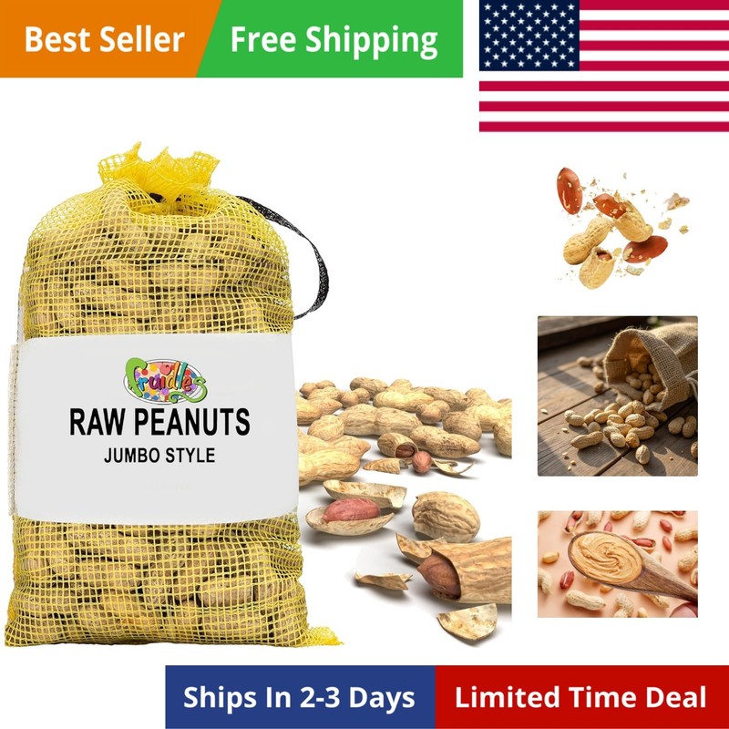 2 Pound Bag in Shell, Great for Boiling, Squirrels Feed, Birds Feed and Wildlife