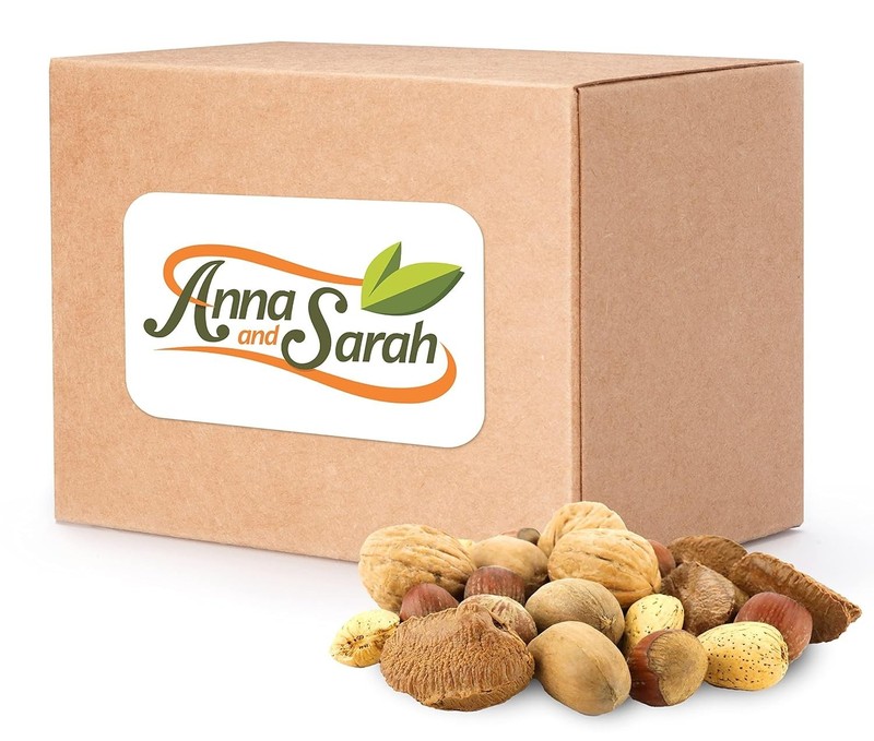 Gourmet 8lb Mixed Nuts In Shell: Raw California Walnuts, Pecans, Almonds, Haz... gallery